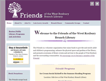 Tablet Screenshot of friendsofthewrlibrary.org
